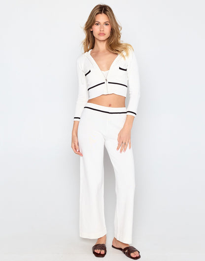 Juliette Knit Jacket - White | Beach Bunny Swimwear