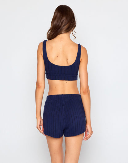 Mai V Neck Bra - Navy | Beach Bunny Swimwear