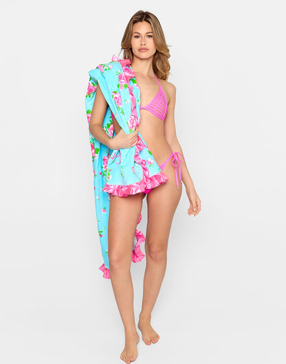 Sky Blue Garden Towel | Beach Bunny Swimwear