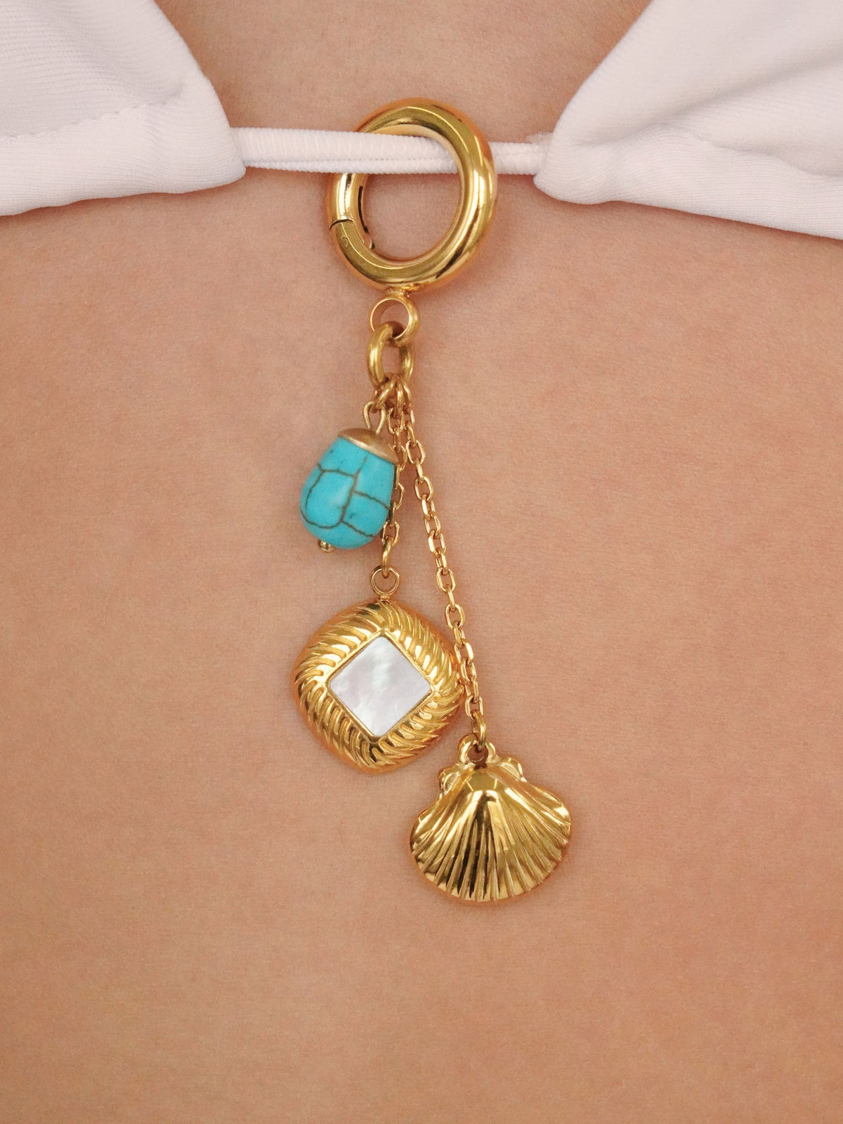 Golden Shore Bikini Charm by Ettika | Beach Bunny Swimwear