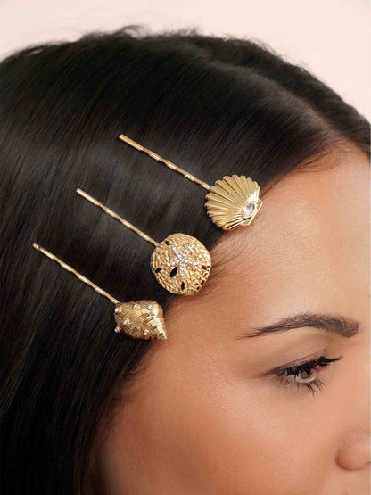 Oceanic Bobby Pin Set by Ettika | Beach Bunny Swimwear