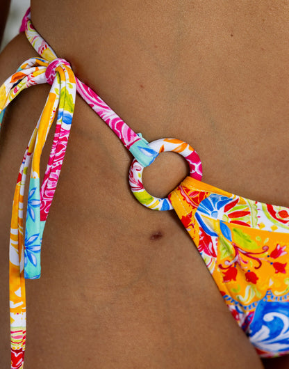 NATALIA SKIMPY TIE SIDE BOTTOM - MULTI | Beach Bunny Swimwear
