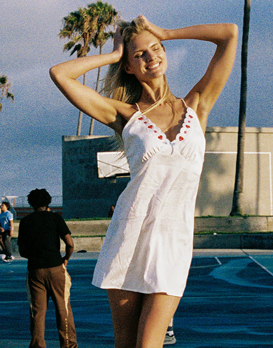 ROSETTA MINI DRESS - WHITE | Beach Bunny Swimwear