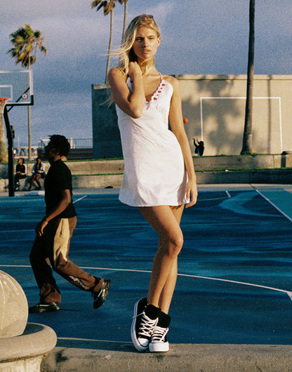 ROSETTA MINI DRESS - WHITE | Beach Bunny Swimwear