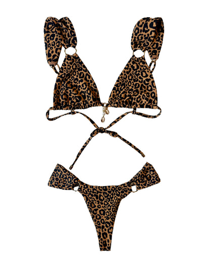 Leopard Love Triangle Top - Leopard | Beach Bunny Swimwear