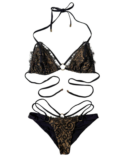 Gunpowder and Lace Skimpy Bottom - Black | Beach Bunny Swimwear