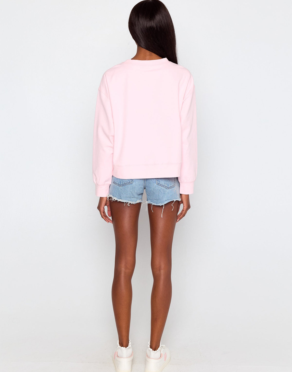 Beach Bunny Embroidered Sweatshirt - Baby Pink | Beach Bunny Swimwear