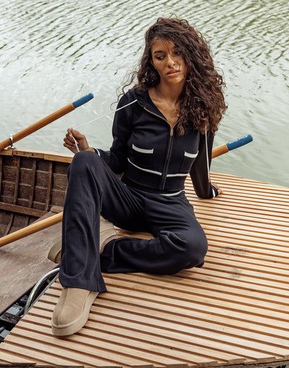 Juliette Knit Jacket - Black | Beach Bunny Swimwear