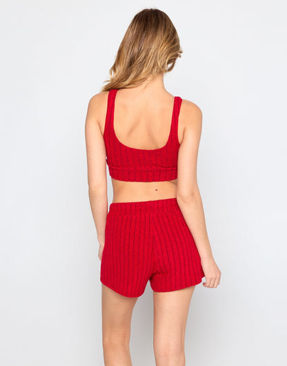 Mai V Neck Bra - Red | Beach Bunny Swimwear