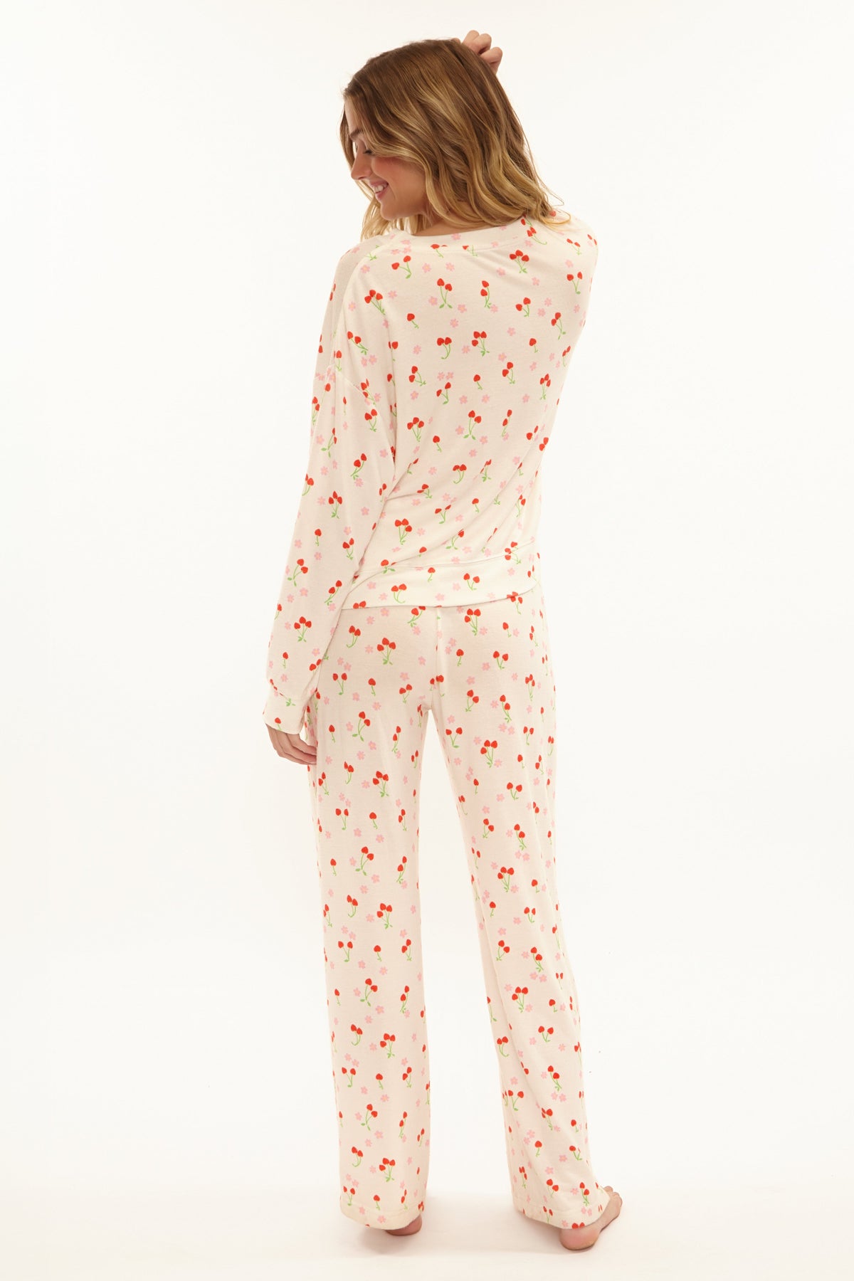 Mai Wide Leg Pant - Cherry Crush | Beach Bunny Swimwear