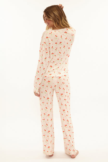 Mai Wide Leg Pant - Cherry Crush | Beach Bunny Swimwear
