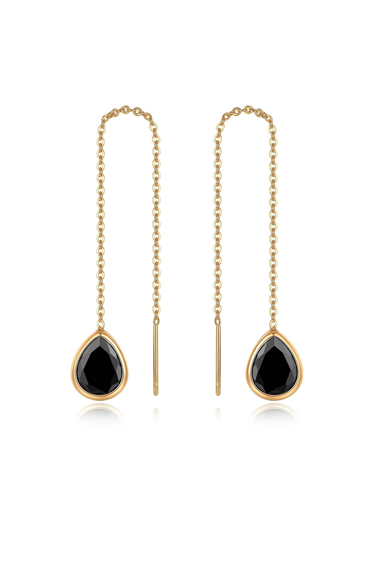 Barely There Chain and Crystal Dangle Earrings | Beach Bunny Swimwear