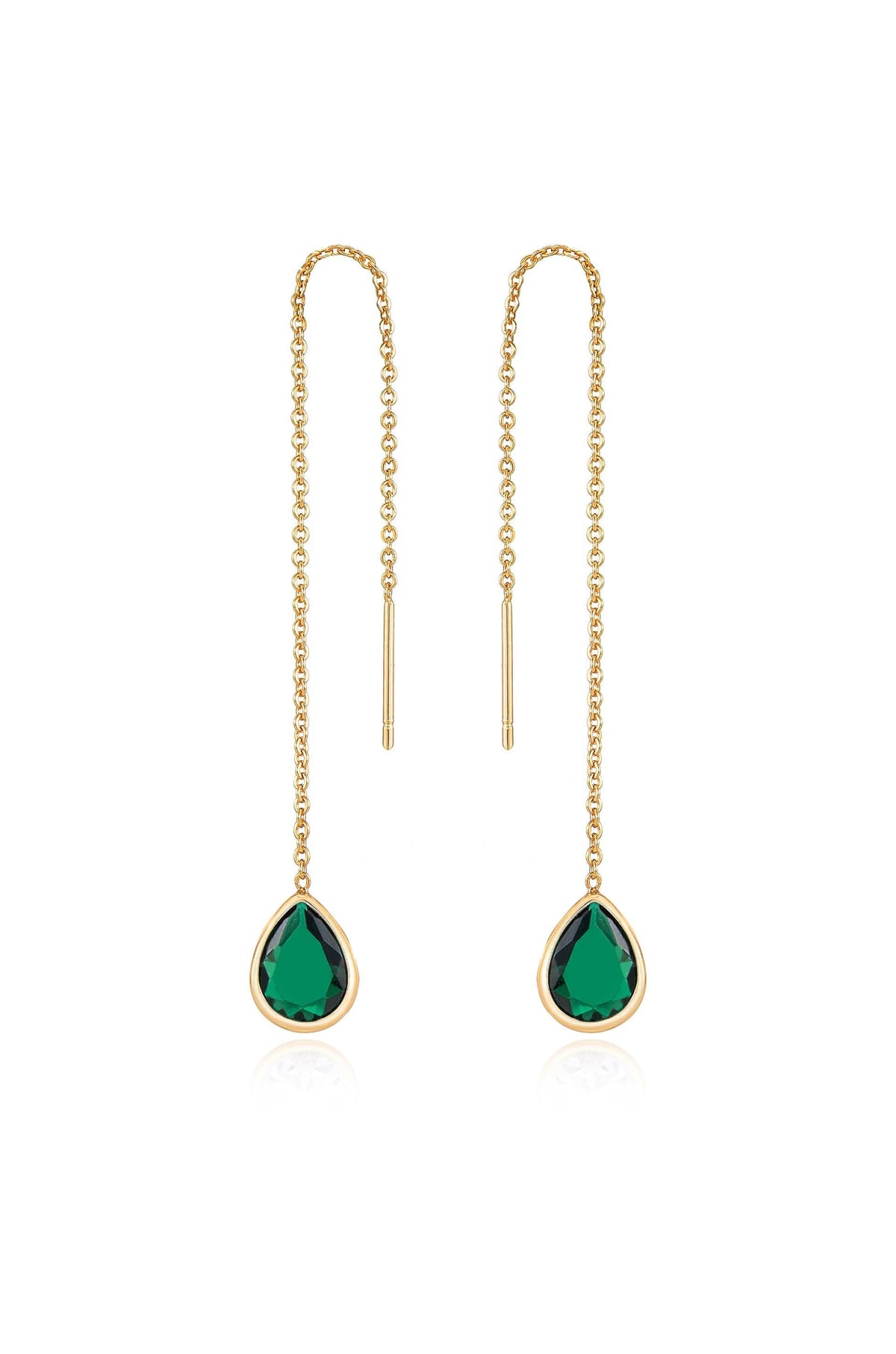 Barely There Chain and Crystal Dangle Earrings | Beach Bunny Swimwear