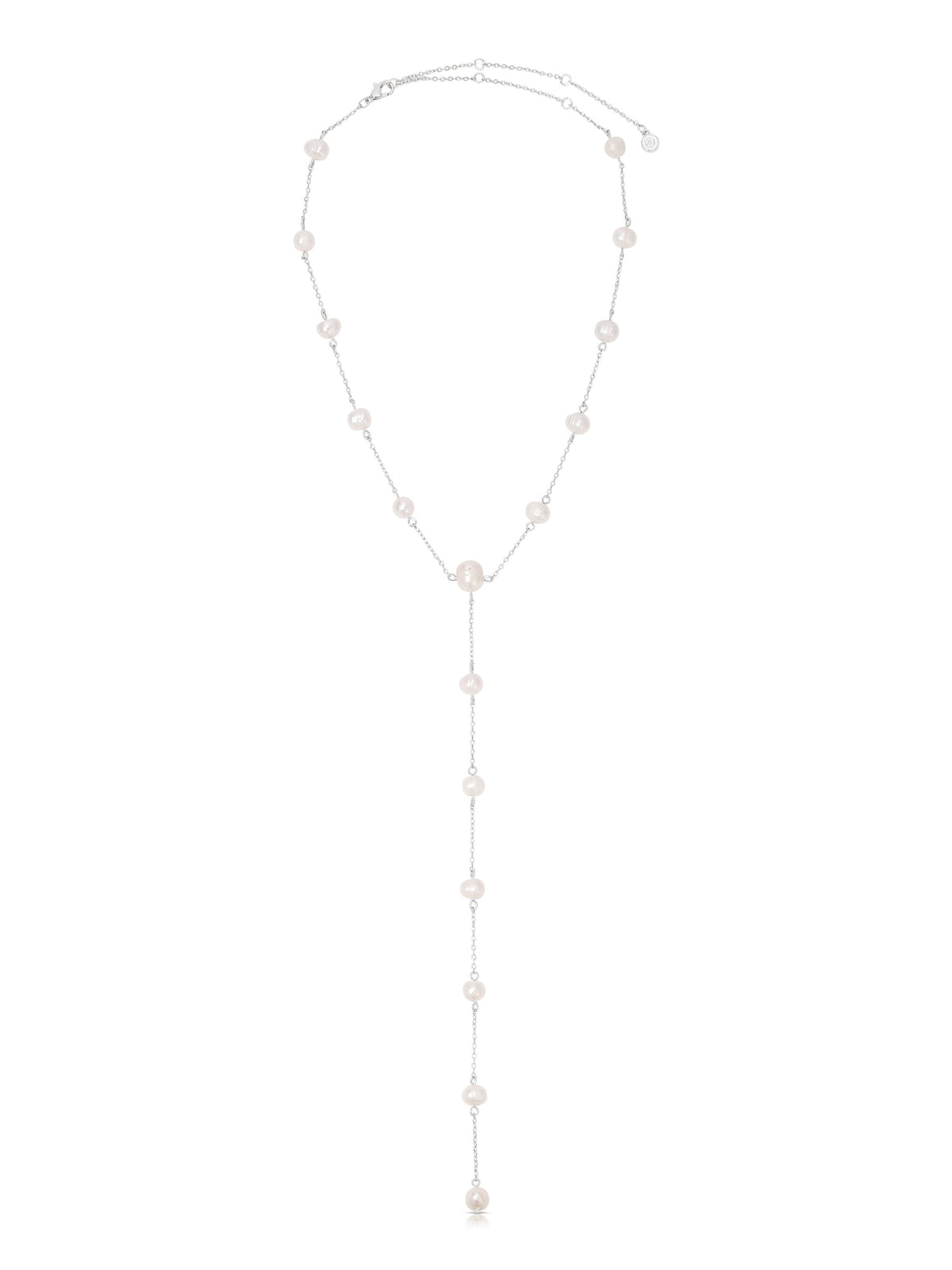 Dripping Pearl Lariat Necklace by Ettika | Beach Bunny Swimwear