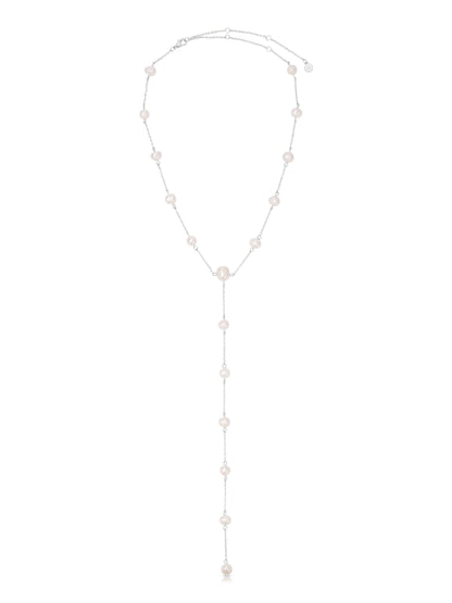 Dripping Pearl Lariat Necklace by Ettika | Beach Bunny Swimwear
