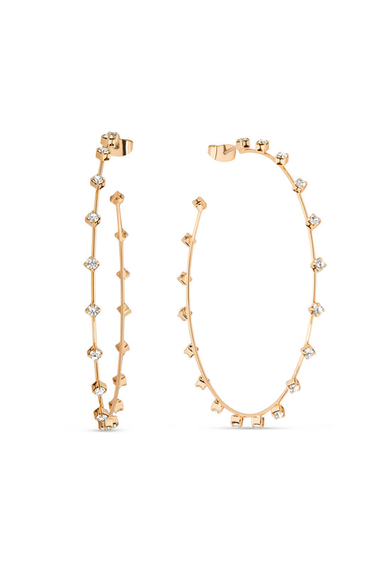 Simple Spark Crystal Hoops | Beach Bunny Swimwear