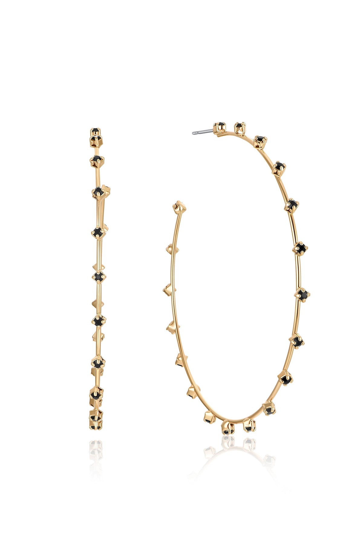 Simple Spark Crystal Hoops | Beach Bunny Swimwear