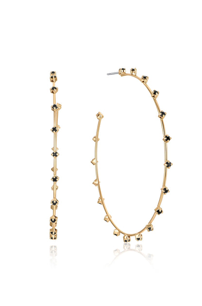 Simple Spark Crystal Hoops | Beach Bunny Swimwear