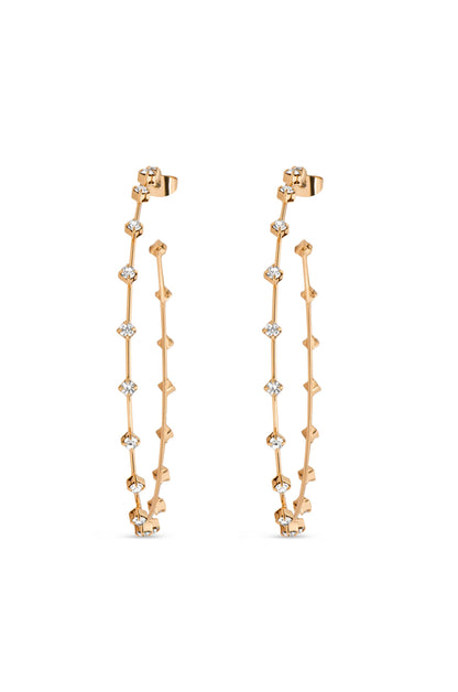 Simple Spark Crystal Hoops | Beach Bunny Swimwear