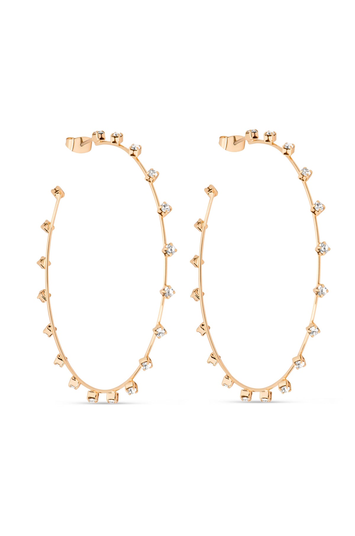 Simple Spark Crystal Hoops | Beach Bunny Swimwear
