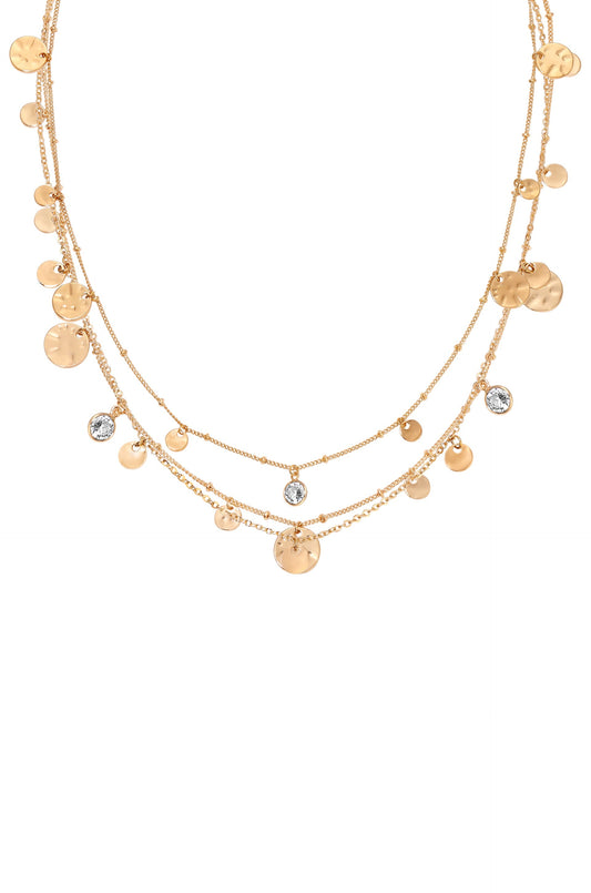 All in Layered Crystal Necklace Set by Ettika | Beach Bunny Swimwear