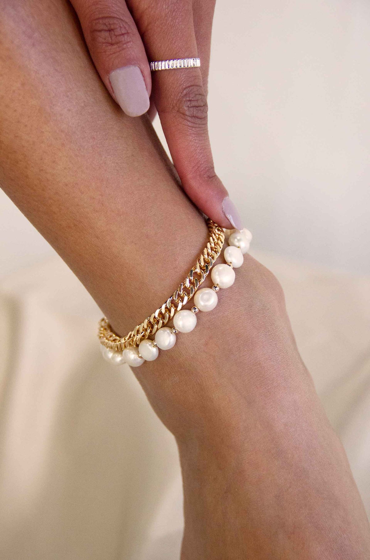 Pearl Party Anklet by Ettika | Beach Bunny Swimwear