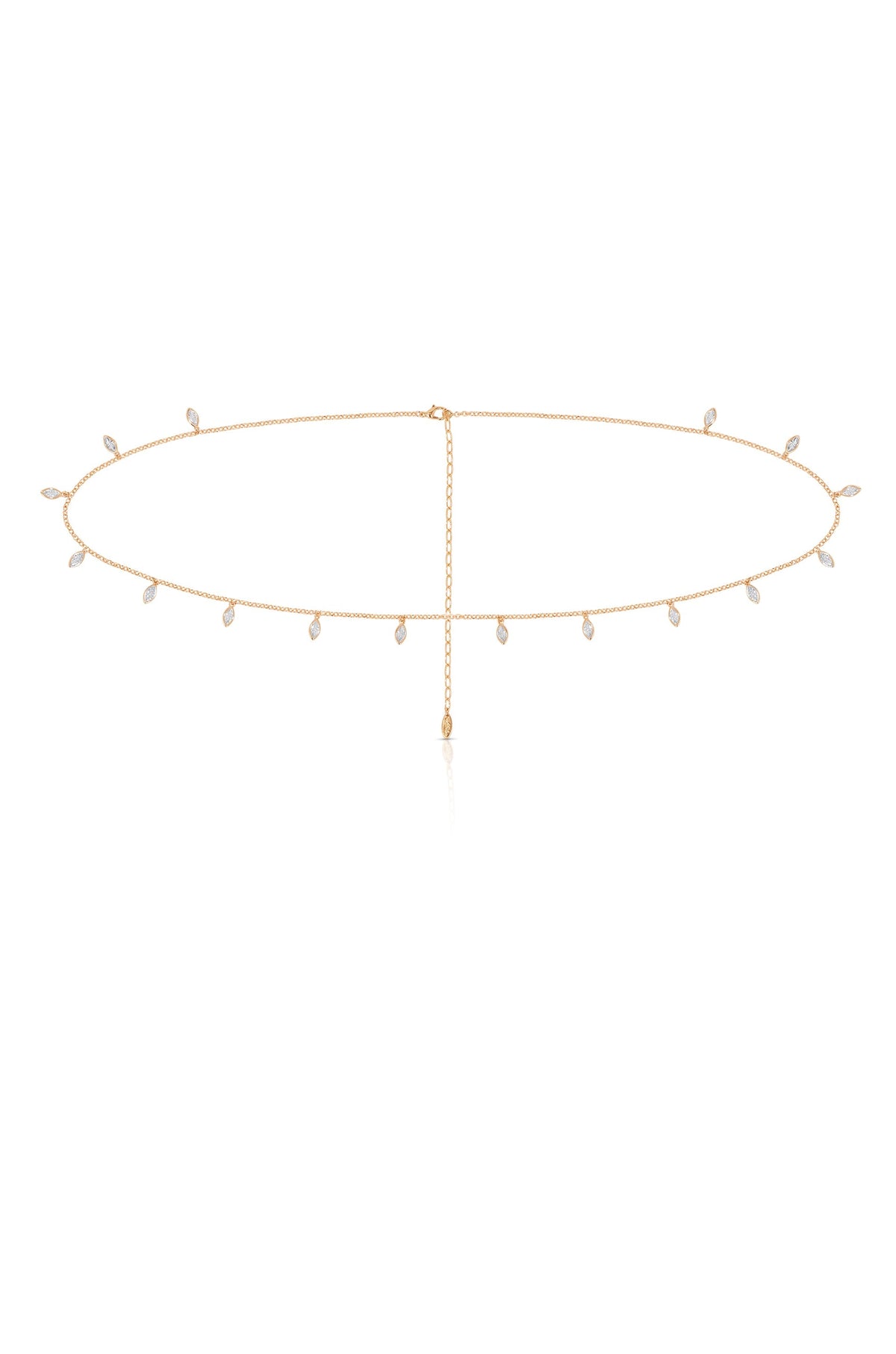 Crystal Droplet Thin Cha Body Chain by Ettika | Beach Bunny Swimwear