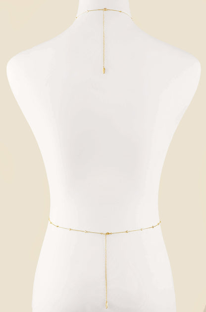 Simple Crystal X Body Chain by Ettika | Beach Bunny Swimwear