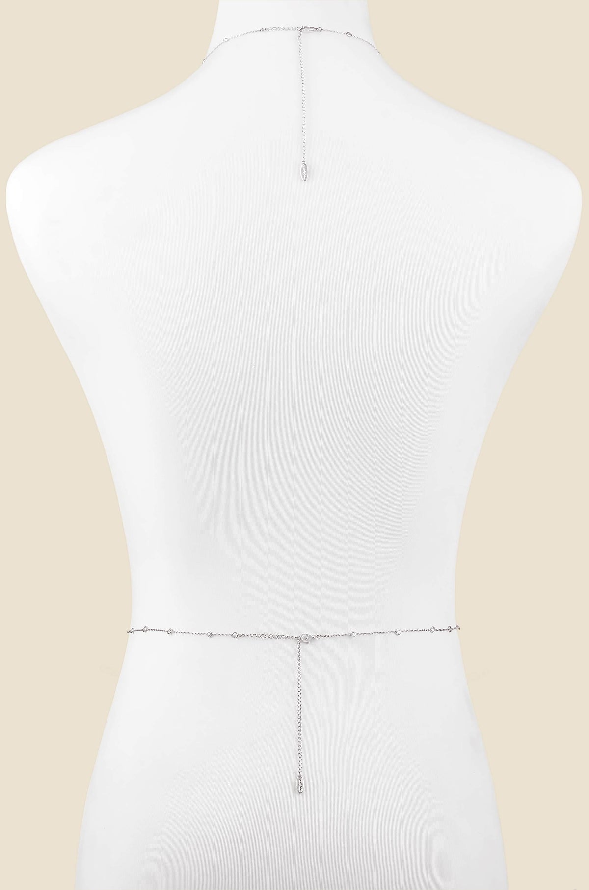 Simple Crystal X Body Chain by Ettika | Beach Bunny Swimwear
