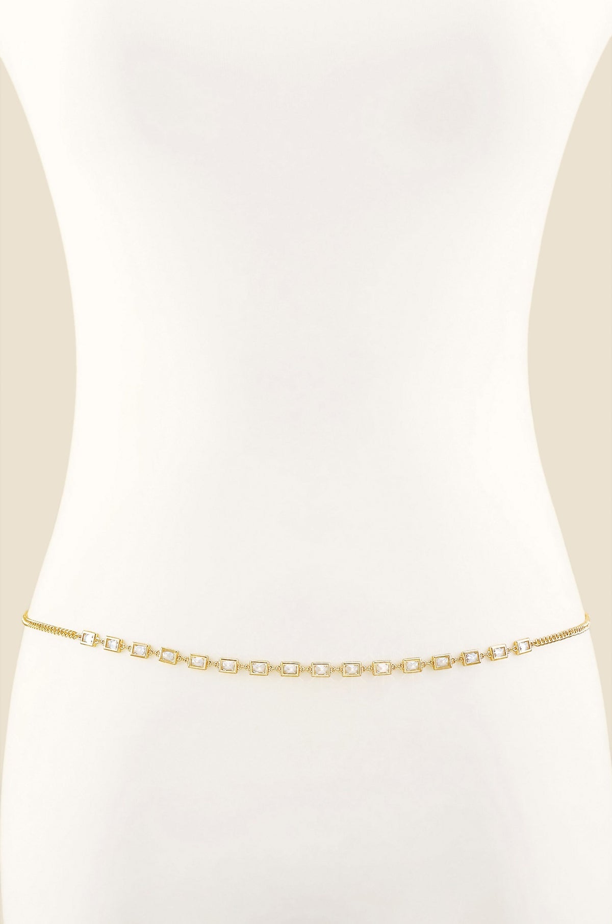 Iris Crystal and Gold Body Chain by Ettika | Beach Bunny Swimwear