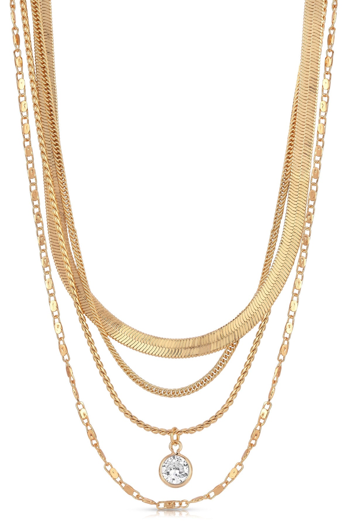 All the Chains Layered Necklace by Ettika | Beach Bunny Swimwear