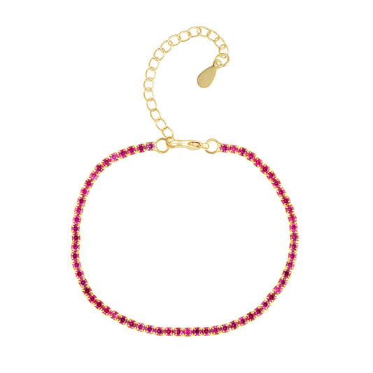 Chloe Tennis Bracelet Pink | Beach Bunny Swimwear