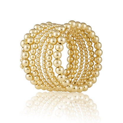 Allison Beaded Wrap Bracelet - 6 Row | Beach Bunny Swimwear