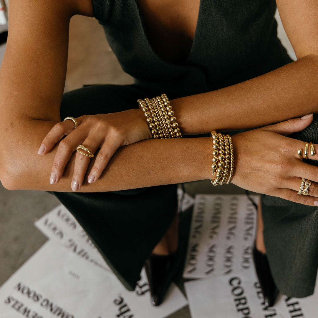 Allison Beaded Wrap Bracelet - 6 Row | Beach Bunny Swimwear