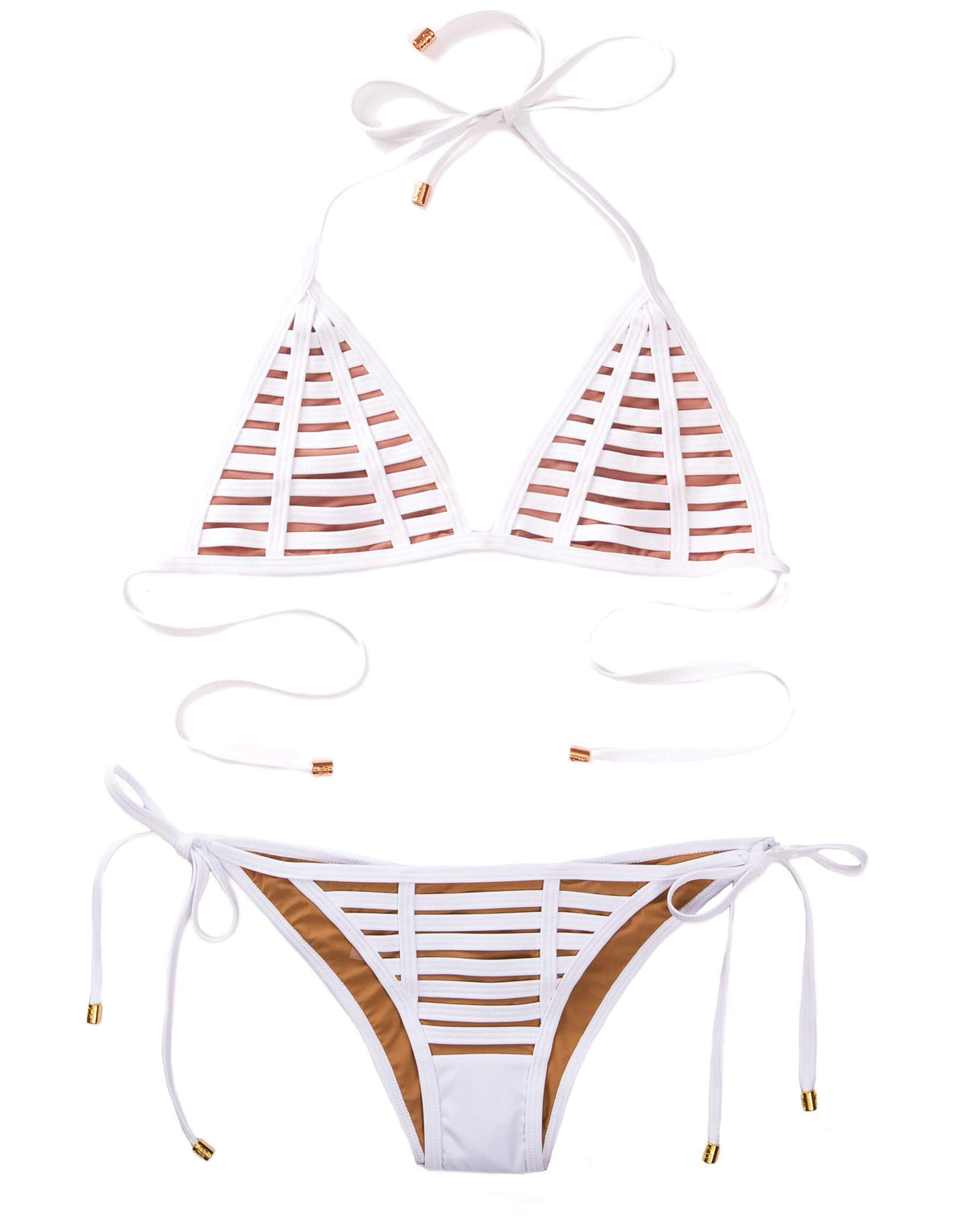 Hard Summer Tie Side Bottom - White | Beach Bunny Swimwear
