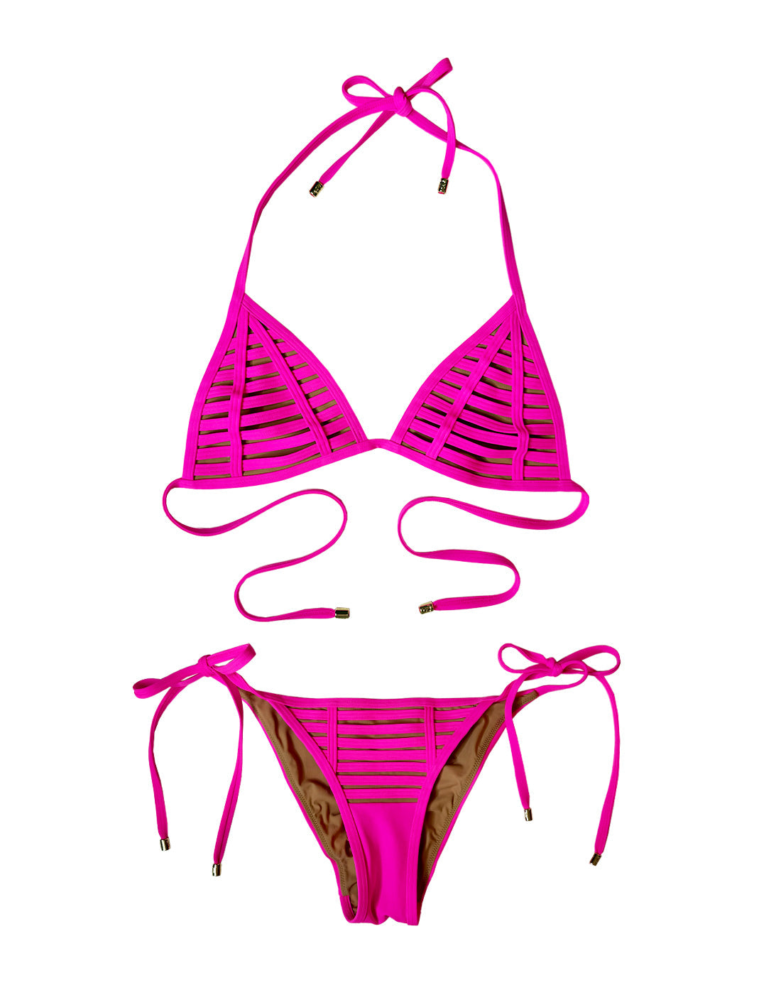 Hard Summer Triangle Top - Shocking Pink | Beach Bunny Swimwear