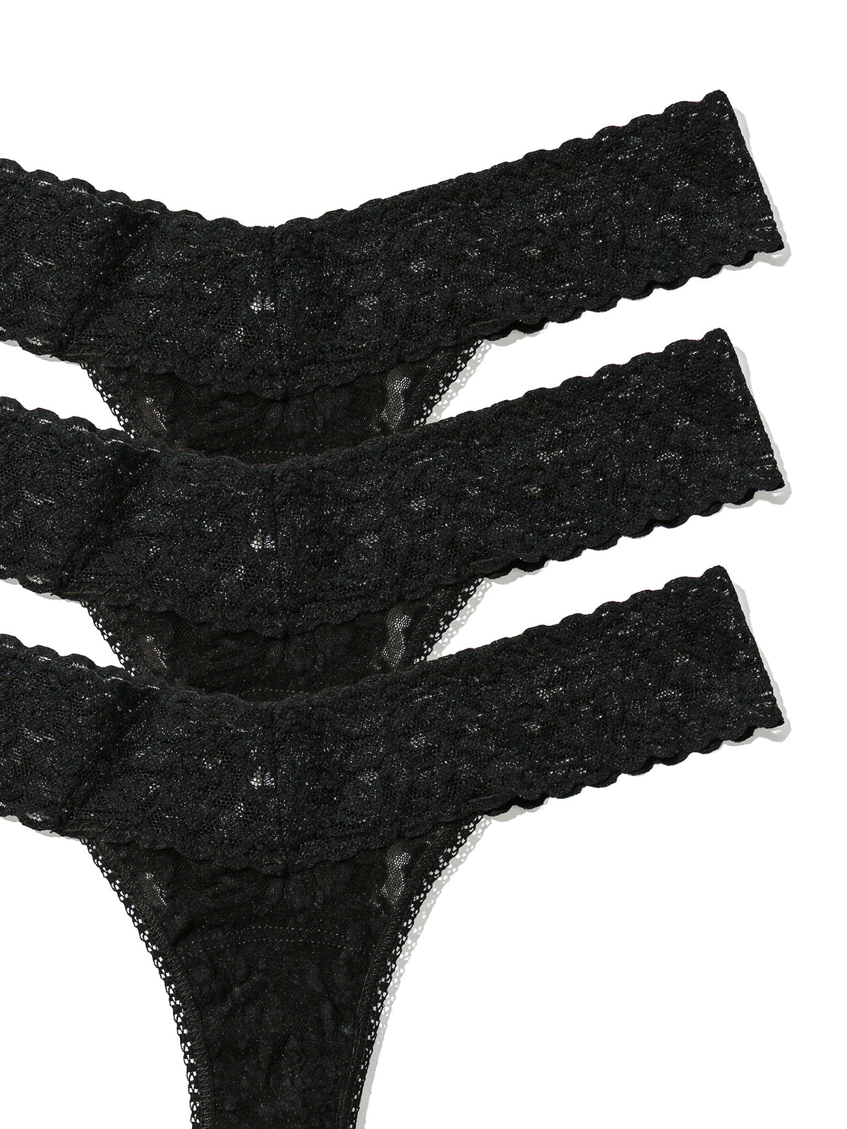 3 Pack Signature Lace® Low Rise Thongs Black | Beach Bunny Swimwear