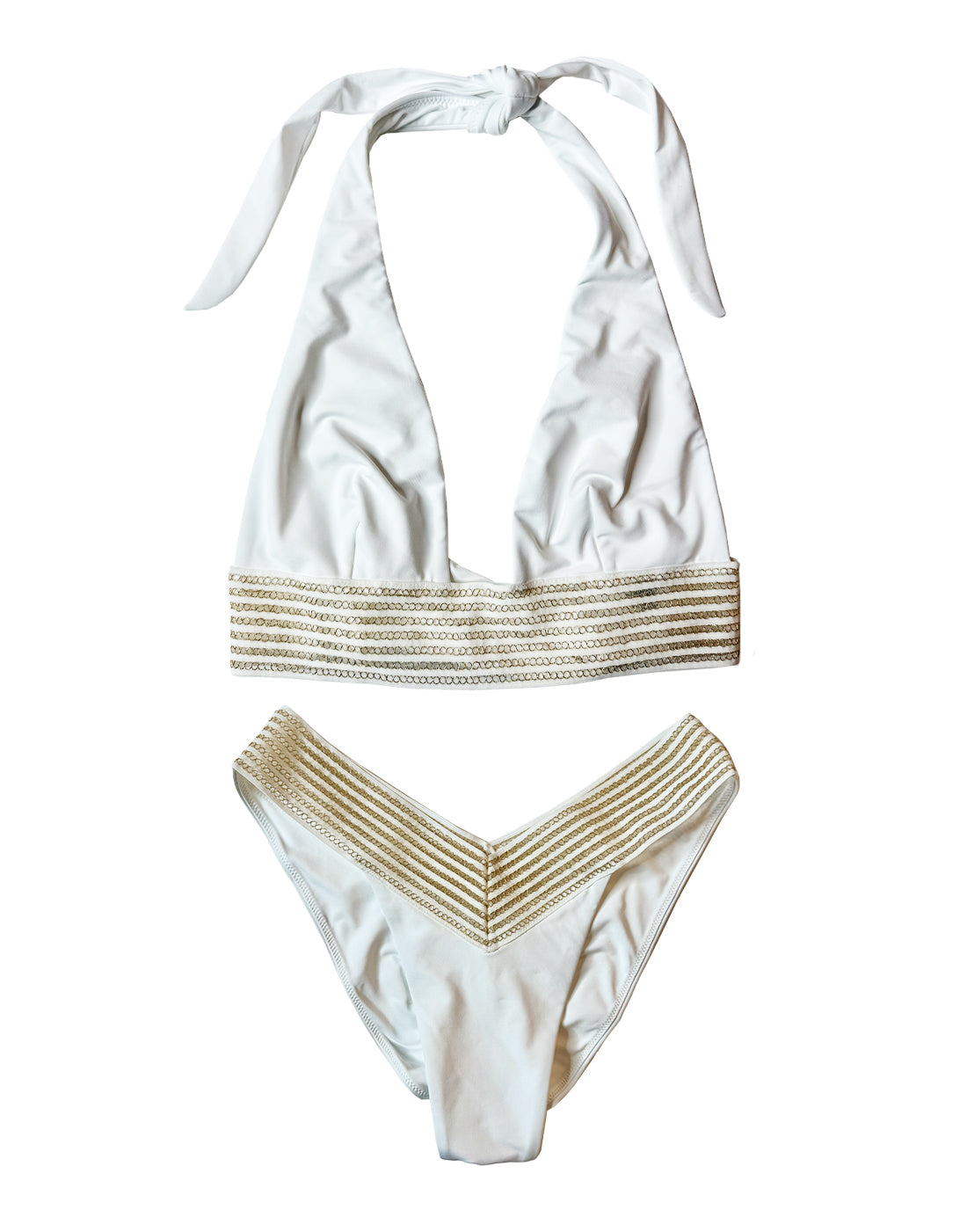 Addie Halter Top - White | Beach Bunny Swimwear