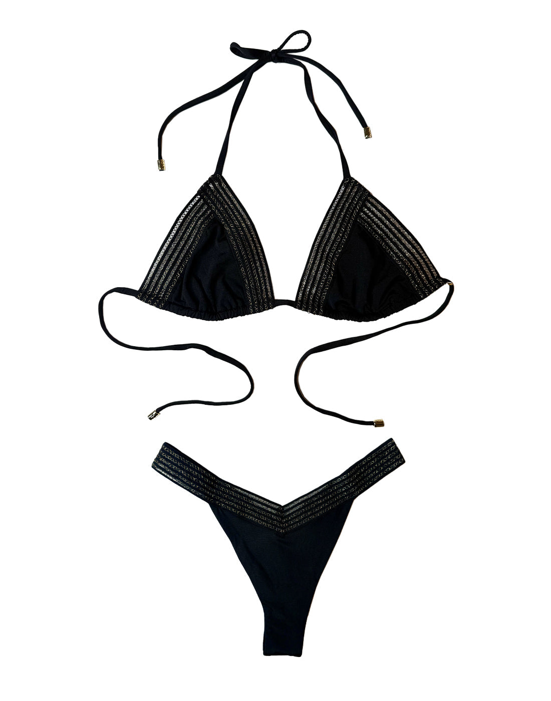 Addie Triangle Top - Black | Beach Bunny Swimwear