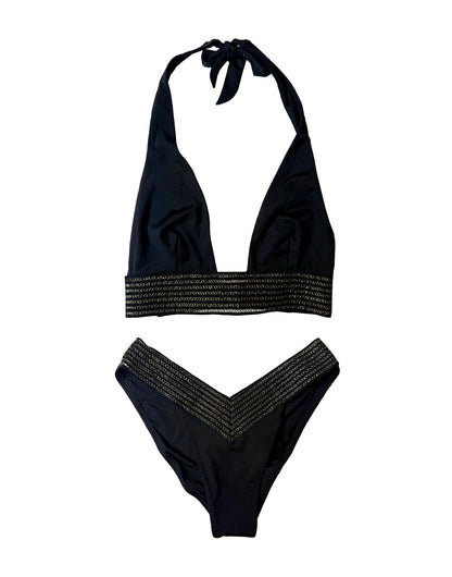 Addie Micro Thong - Black | Beach Bunny Swimwear