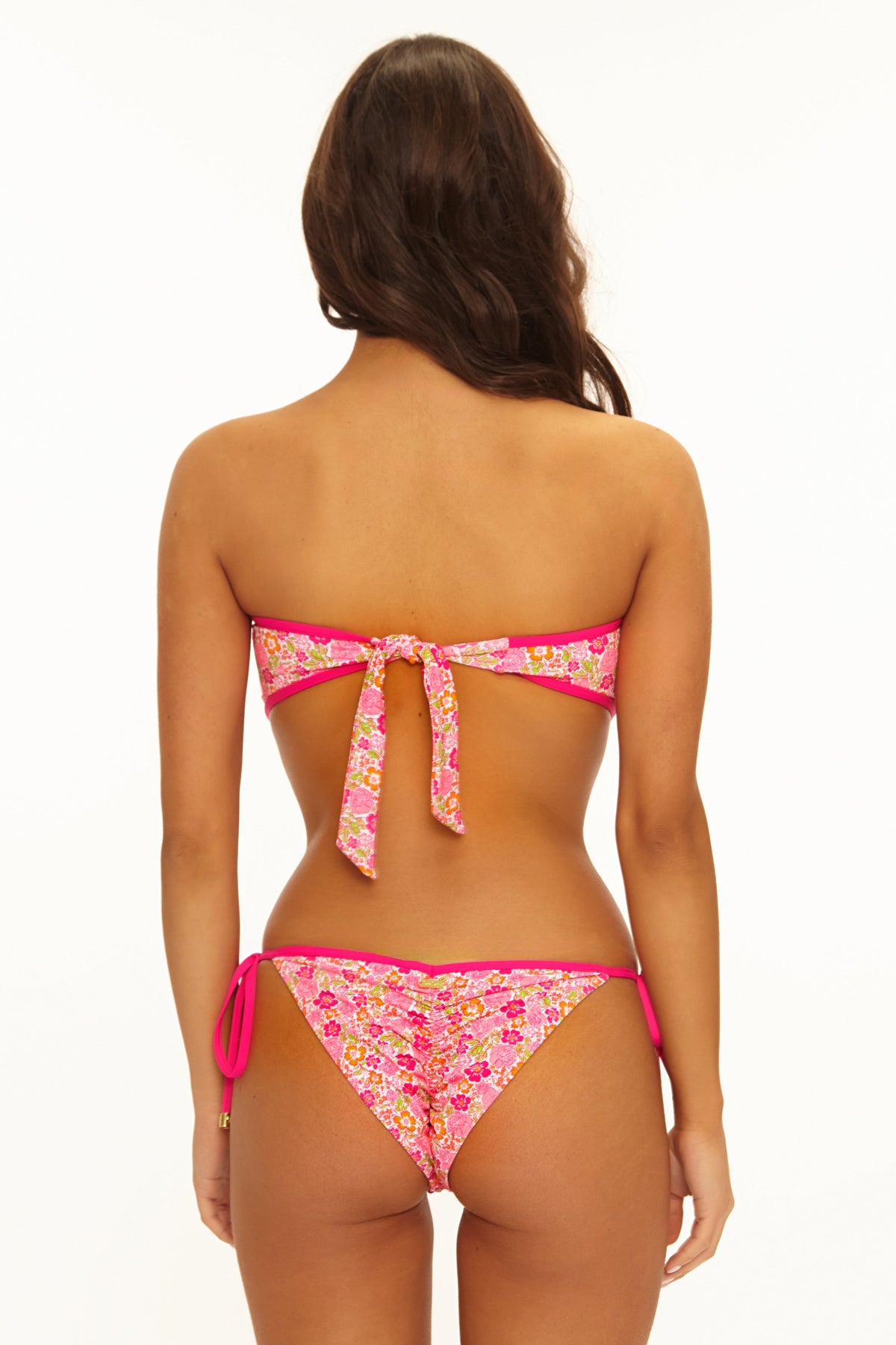 Ella Bandeau Top - Neon Floral | Beach Bunny Swimwear