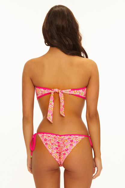 Ella Bandeau Top - Neon Floral | Beach Bunny Swimwear