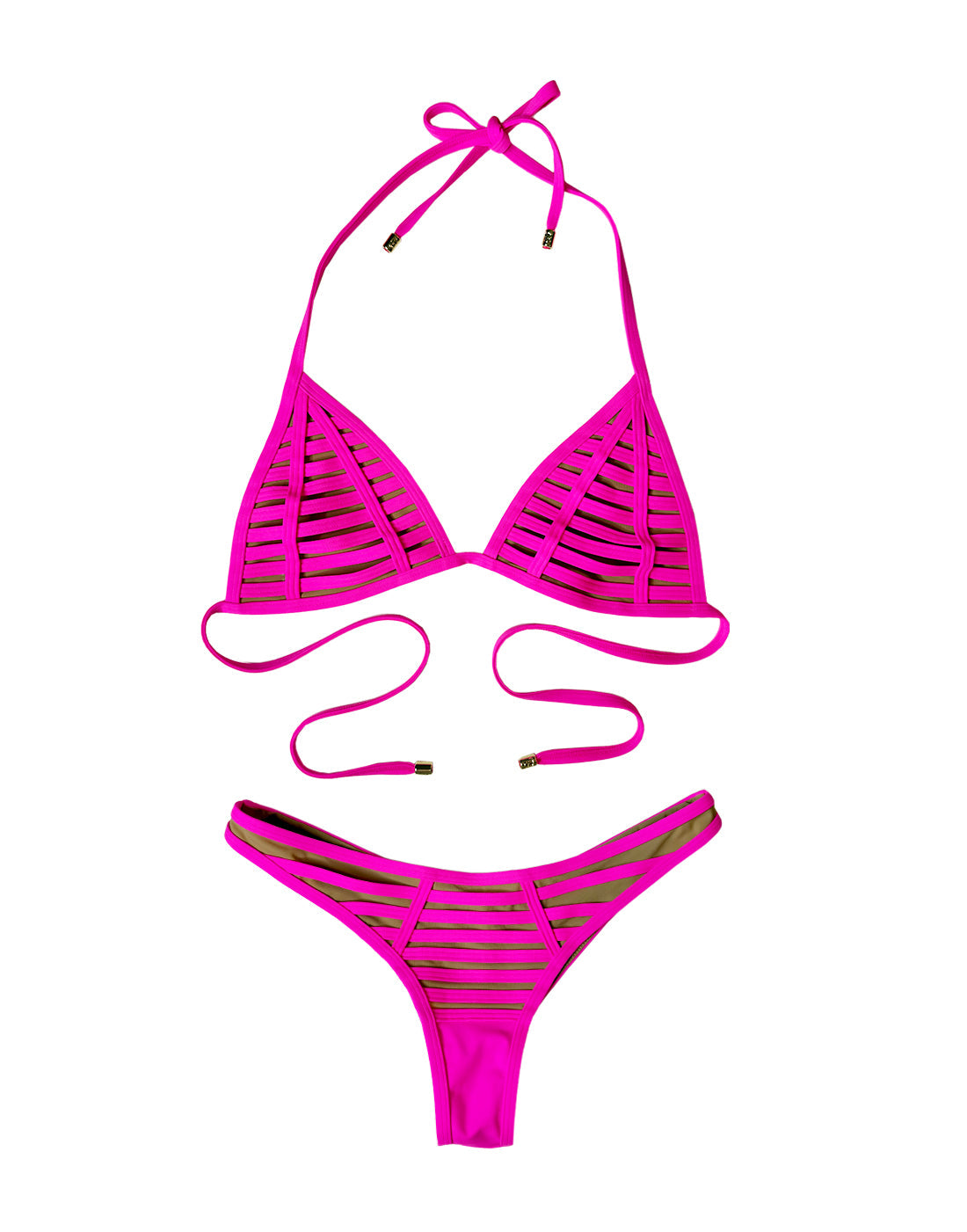 Hard Summer Tango Bottom - Shocking Pink | Beach Bunny Swimwear