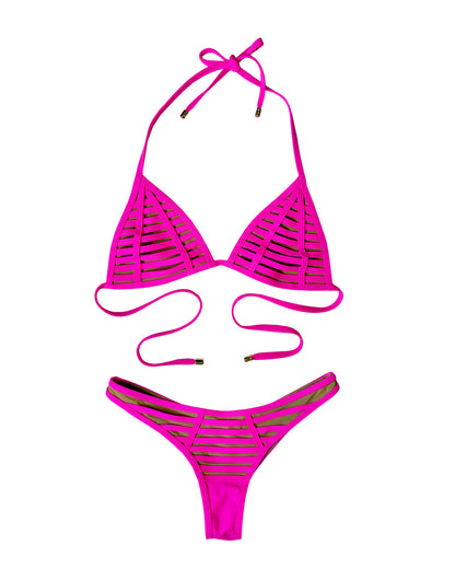 Hard Summer Tango Bottom - Shocking Pink | Beach Bunny Swimwear