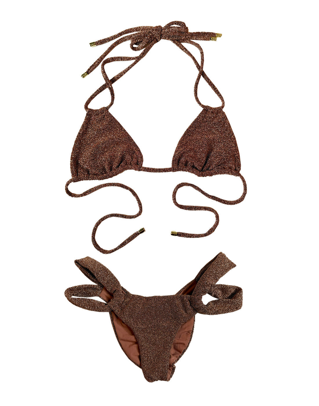 Delphin Tango - Brown Glitter | Beach Bunny Swimwear