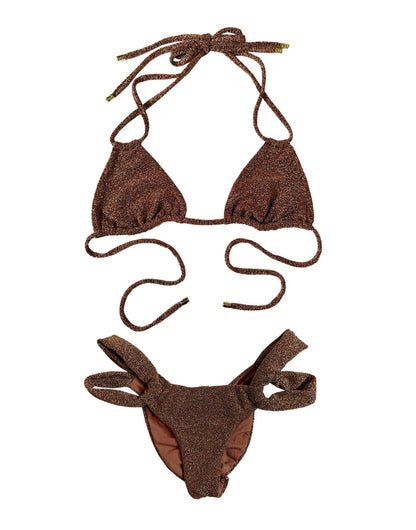 Delphin Tango - Brown Glitter | Beach Bunny Swimwear